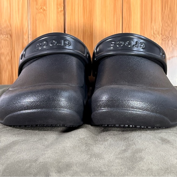 NWOT Crocs Black Bistro Clogs Unisex-Adult Slip Resistant Work Shoes Men 9 W 11 - Picture 7 of 11